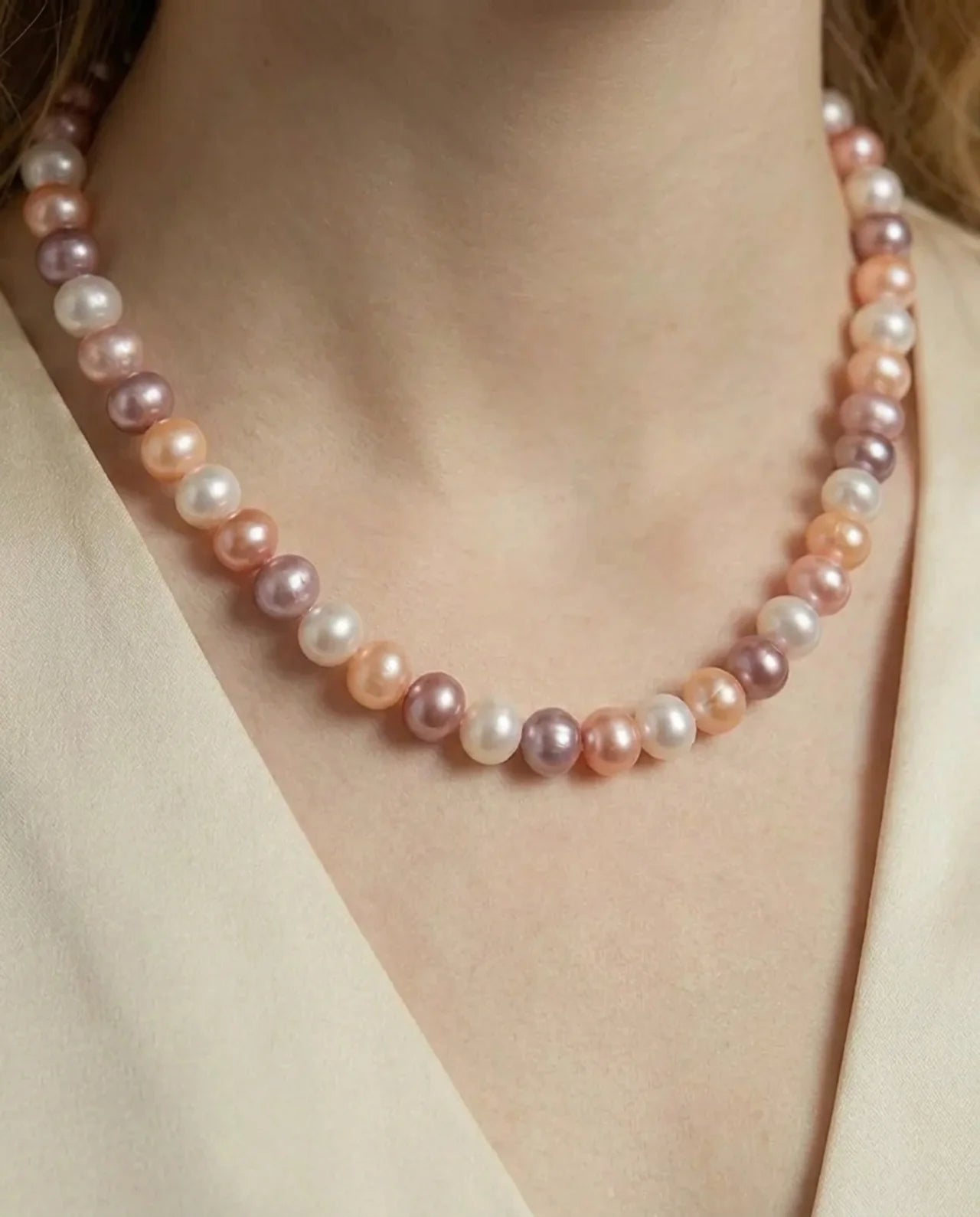 Veelkleurige parelketting