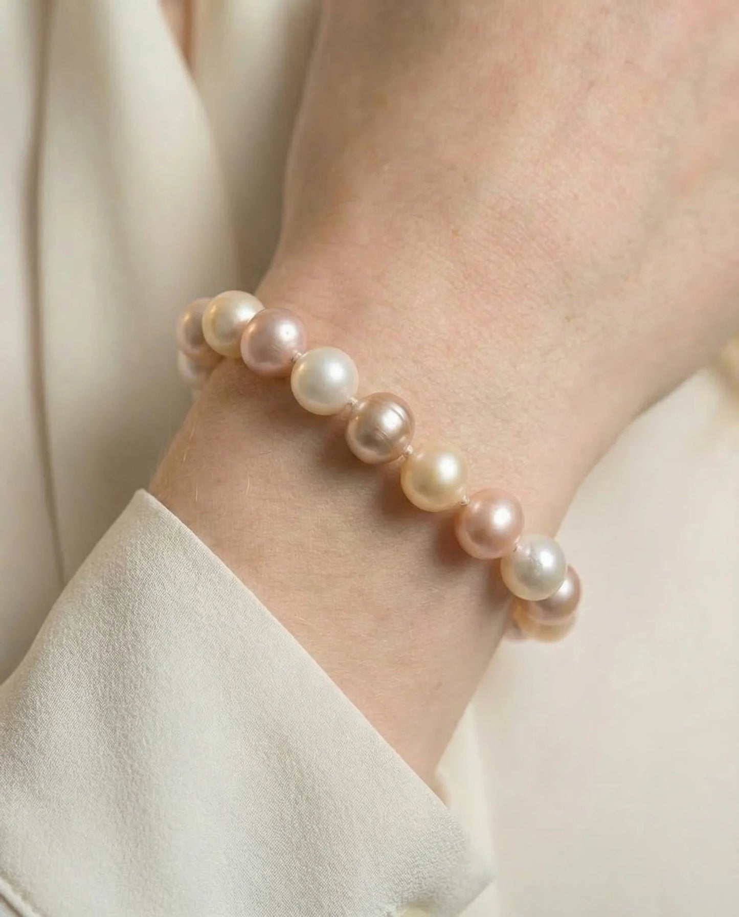 Echte Parel Armband Veelkleurig