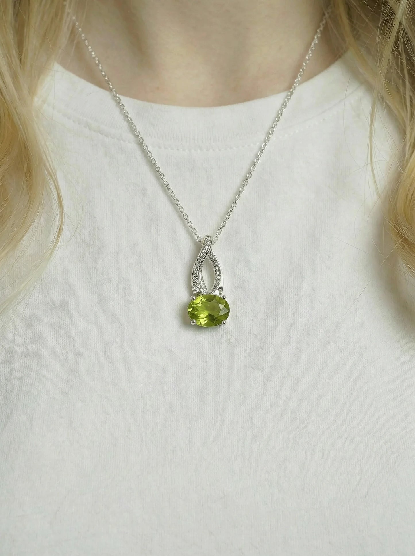Echte natuurlijke Peridot hanger