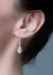 Echte lichte citroentopaas hartoorbel