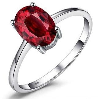 Echte granaatstenen ring