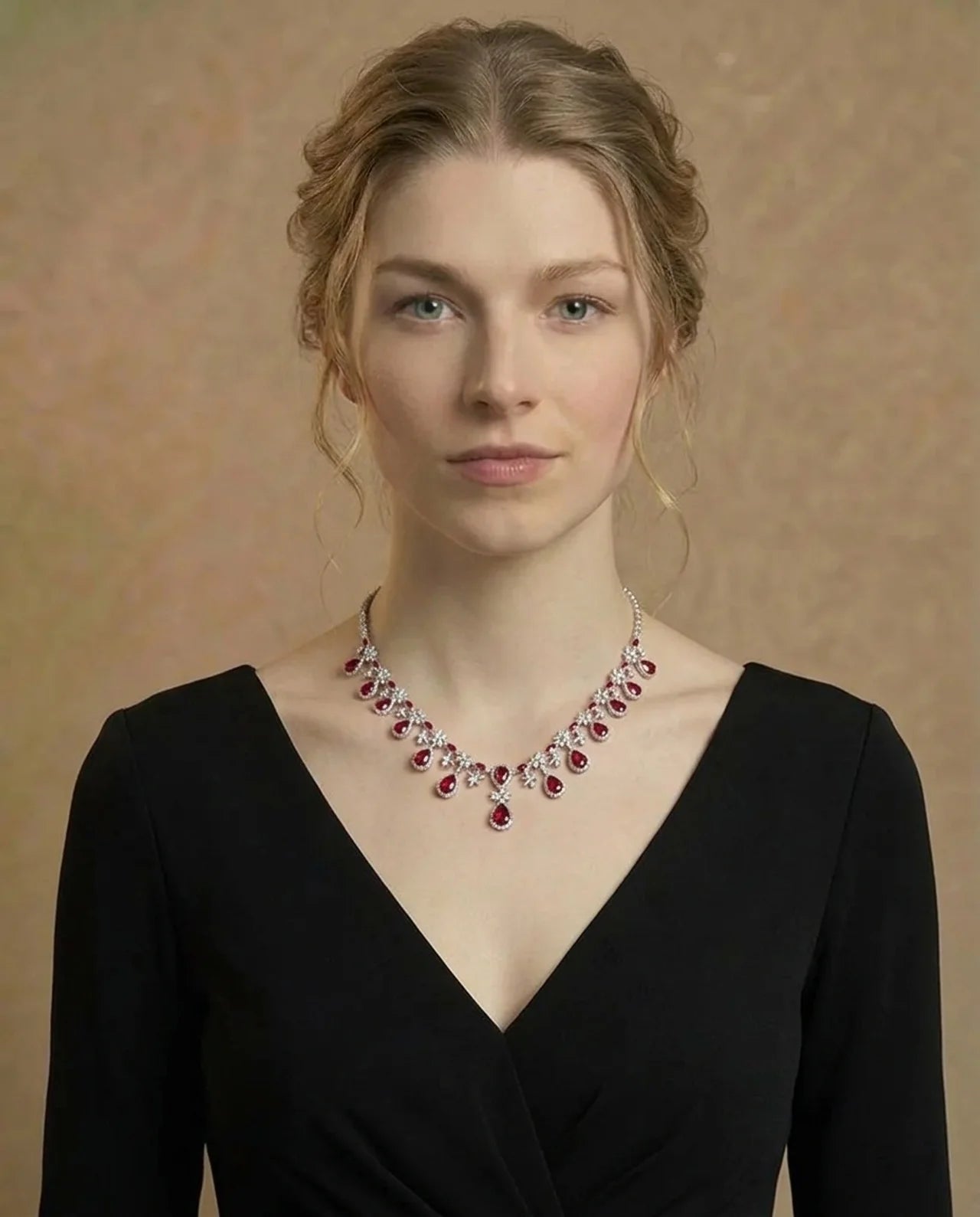 Spectaculair mooie Ruby ketting 