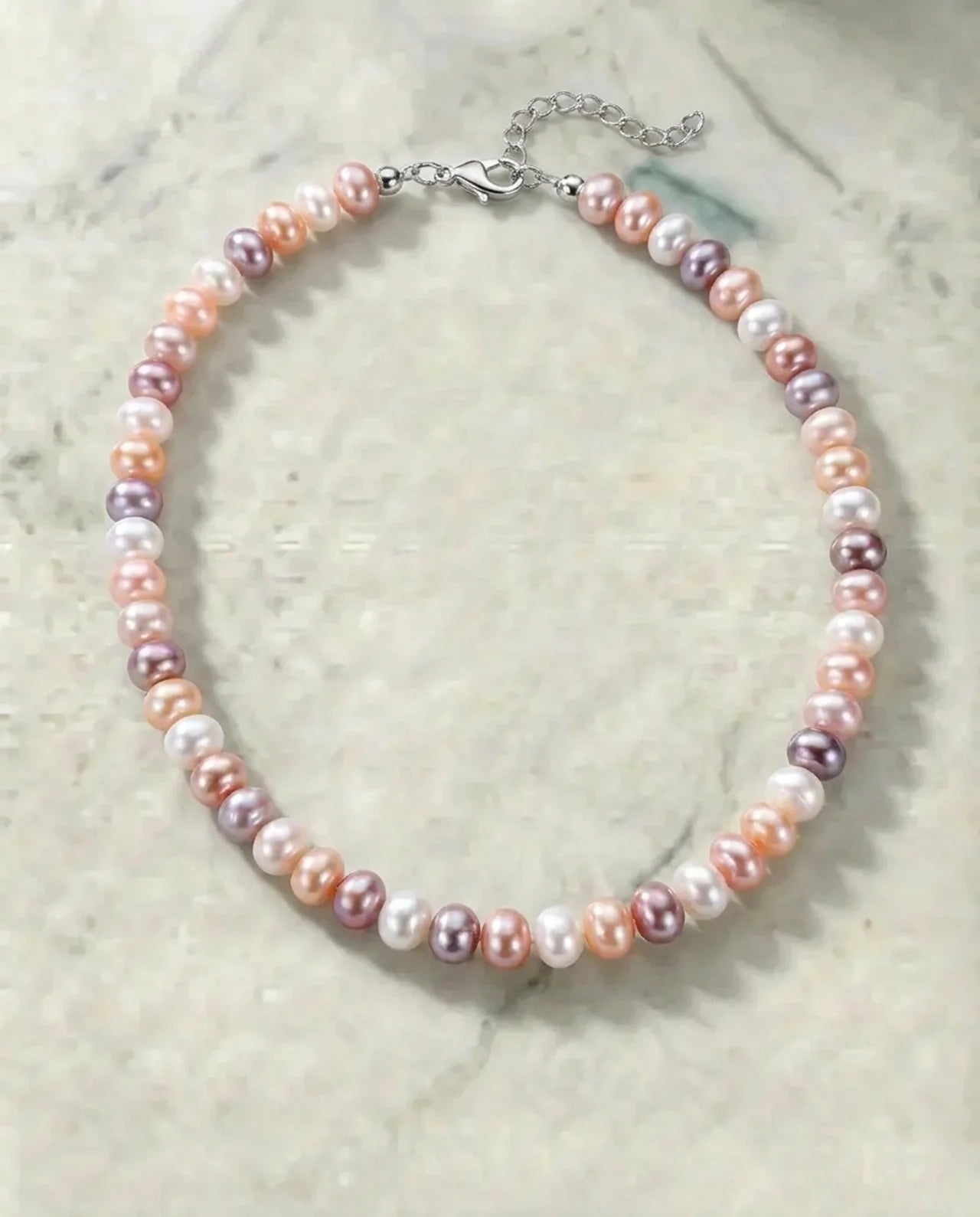 Veelkleurige parelketting