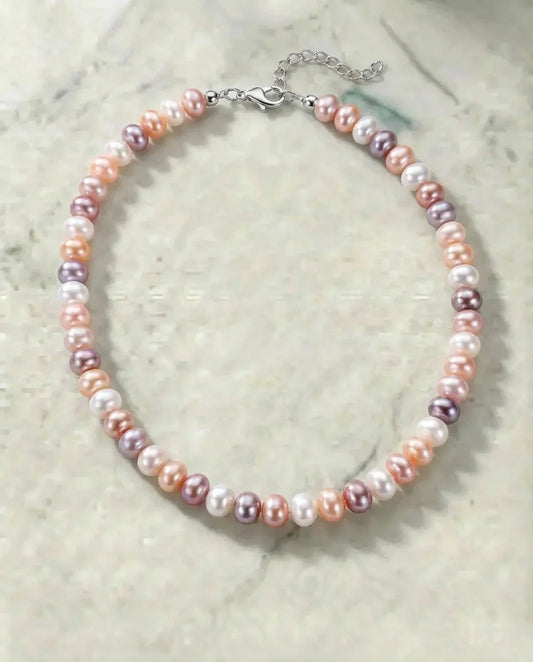 Veelkleurige parelketting