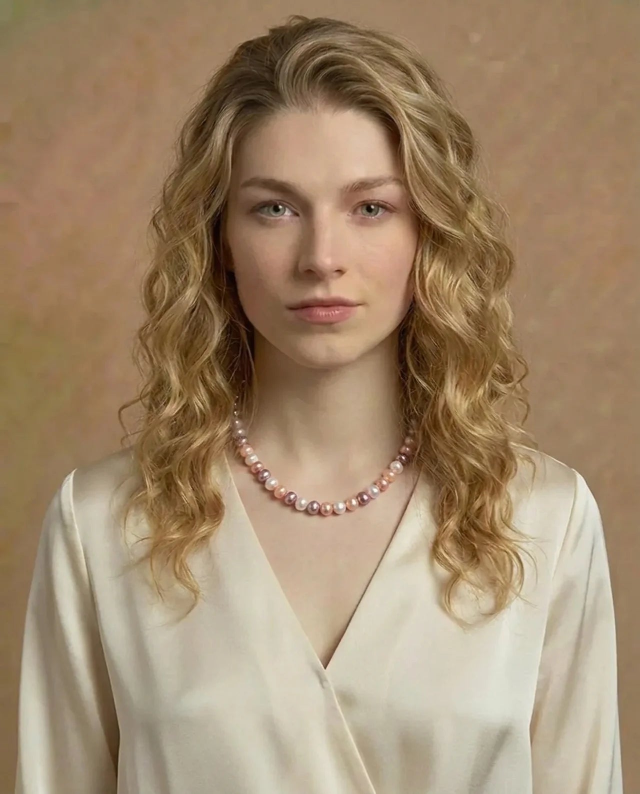 Veelkleurige parelketting