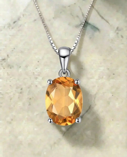 Natuurlijke Citrien stenen ketting