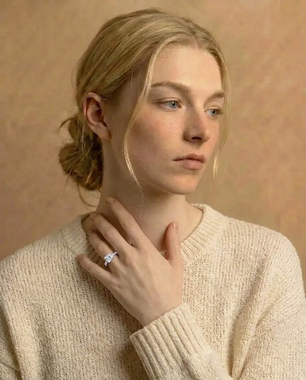 Princess Cut gesimuleerde diamanten ring 