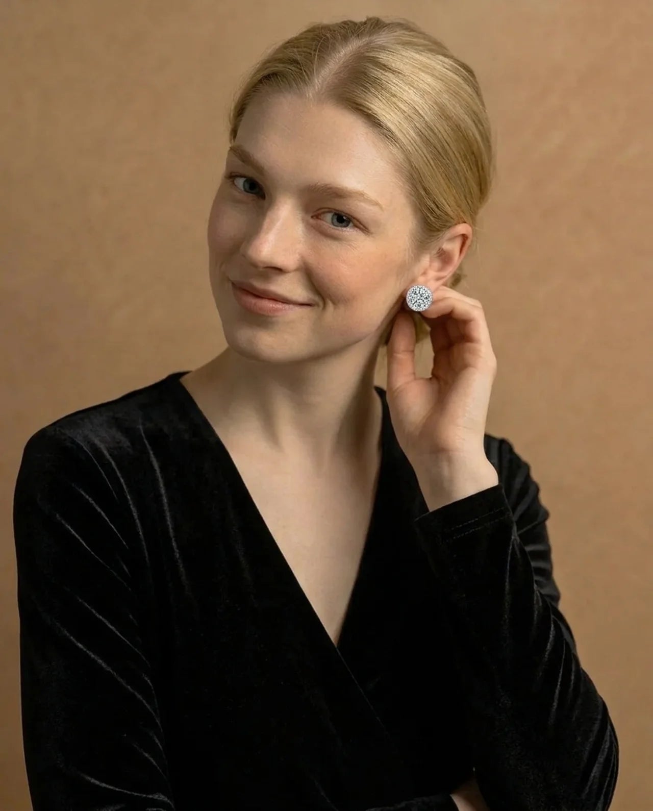 Gesimuleerde diamanten oorknopjes