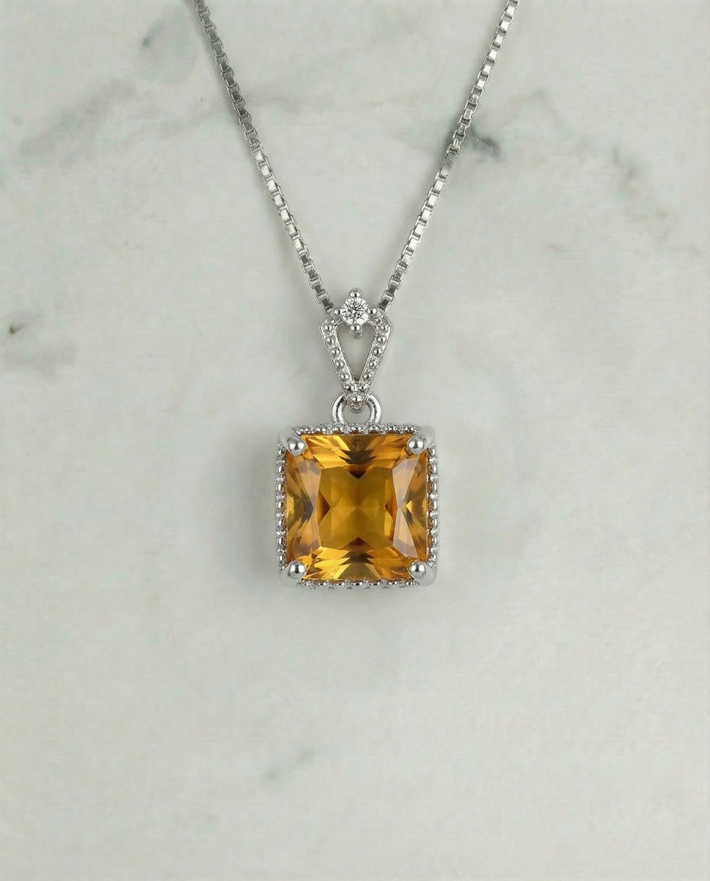 Natuurlijke citrien ketting
