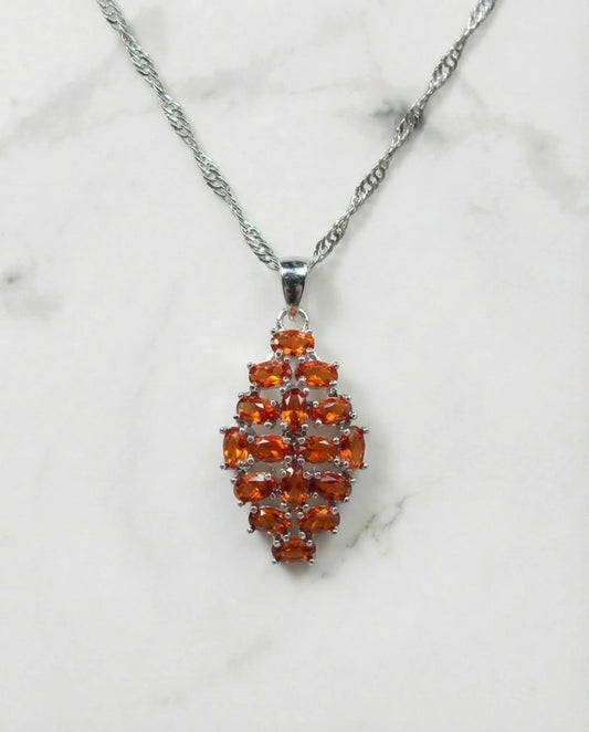 Natuurlijke granaat samengestelde ketting