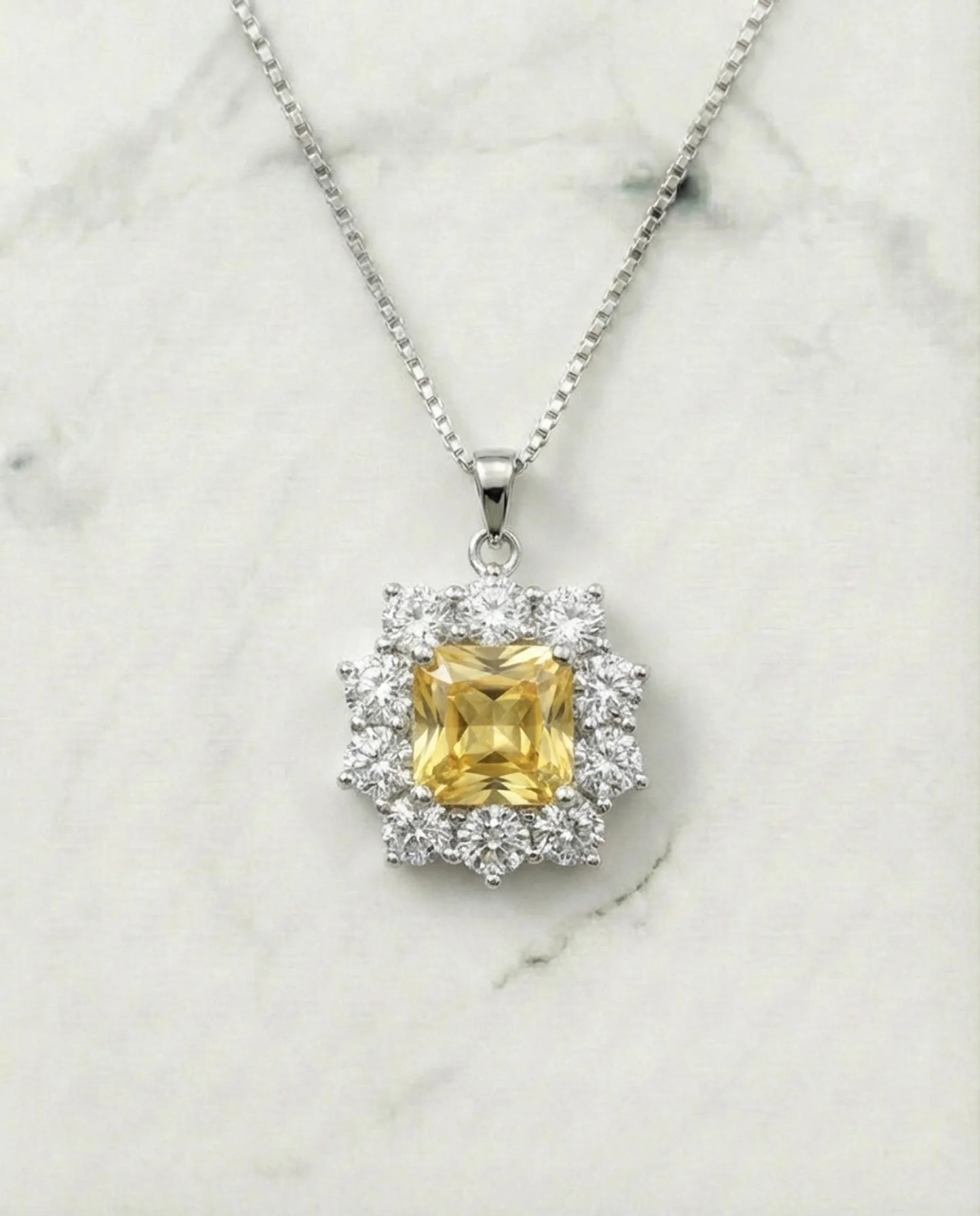 Echte citroentopaas ketting