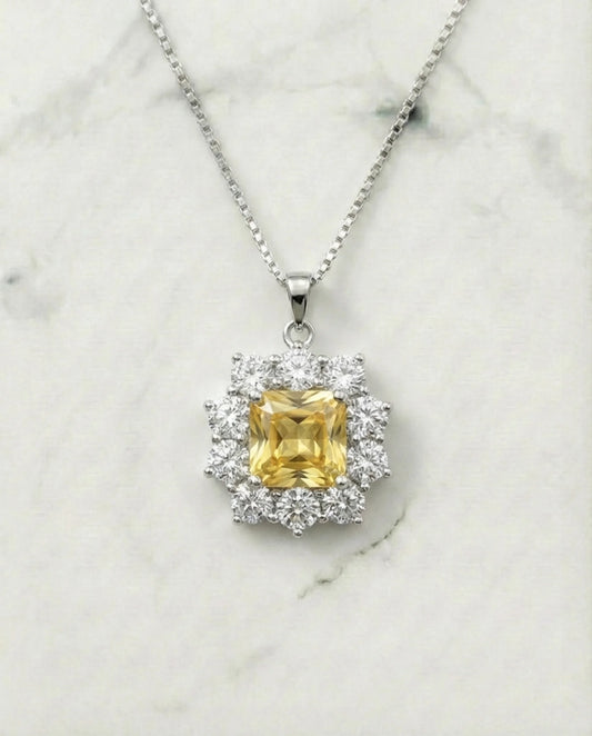 Echte citroentopaas ketting