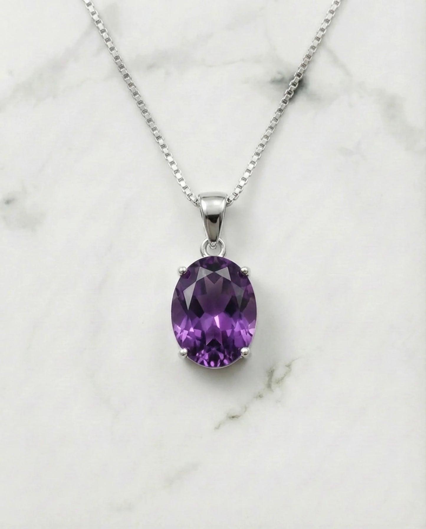 Echte Amethist ketting