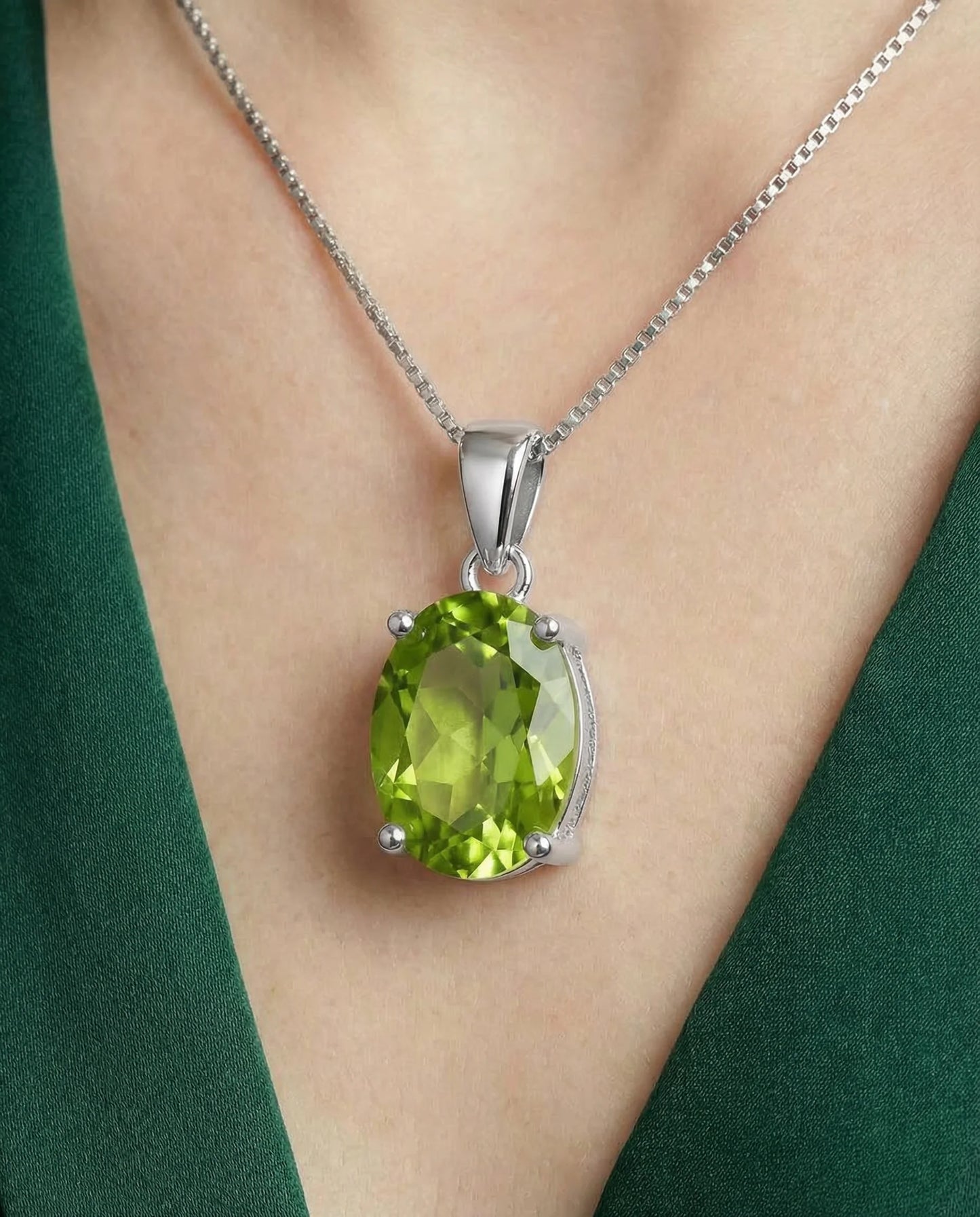 Echte natuurlijke Peridot hanger 