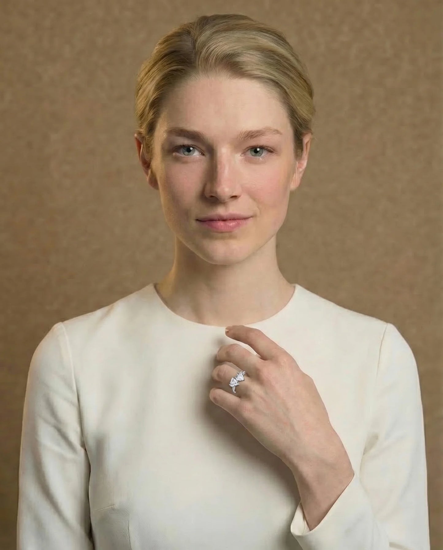 Twee hart stenen ring