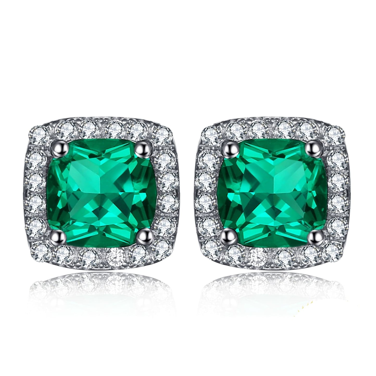 Emerald and Diamond Earrings