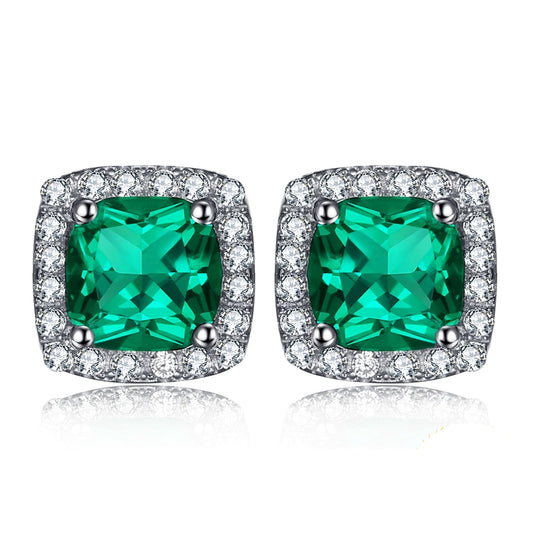 Emerald and Diamond Earrings