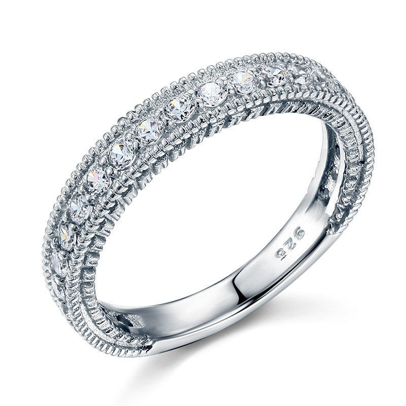 Eternity Simulated Diamond Ring