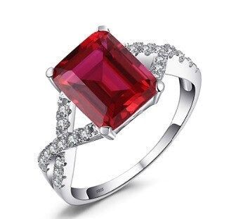Echte Ruby verlovingsring 