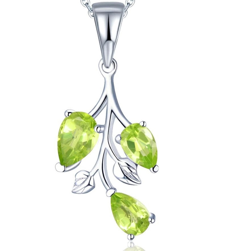 Echte Peridot stenen hanger 